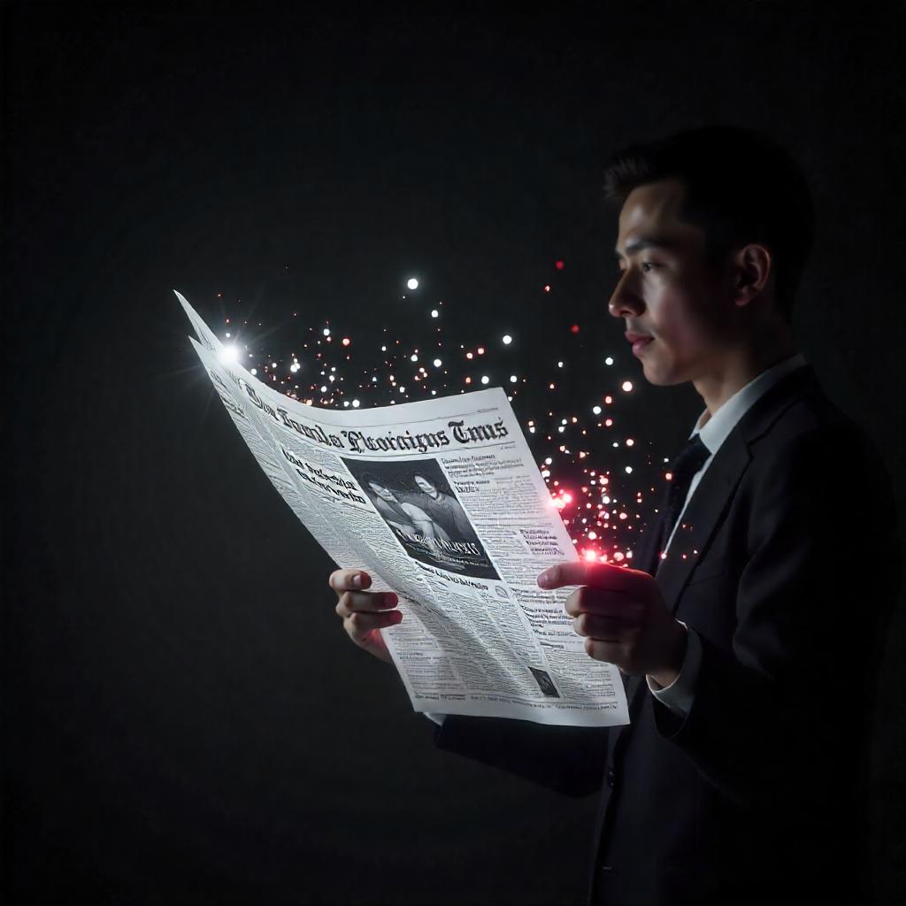 AI generated news article with errors
